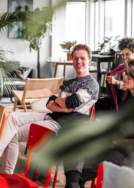 Daan in publiek